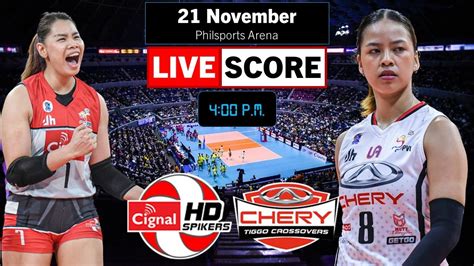 Cignal Hd Vs Chery Tiggo Pvl All Filipino Conference Live Scoreboard