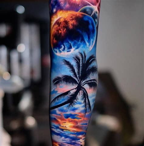 Sunset Tattoos For Men Fading Daylight Sky Designs Artofit