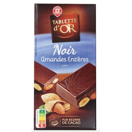 Chocolat Noir Amandes Entieres Tab Or G Drive Z Eclerc