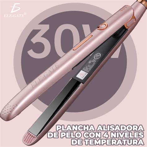 Plancha Para Cabello De Cer Mica Ion Profesional C Ele Gate