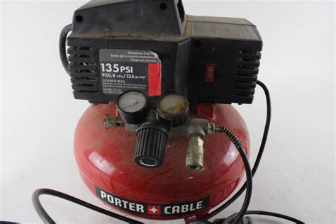 Porter Cable 135 Psi Air Compressor Property Room