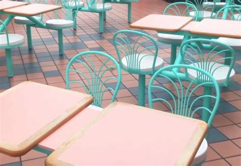 Pastel retro aesthetic Crystal River Mall Food Court, courtesy of Dan ...