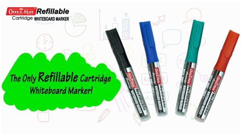 Soni Officemate Refillable Cartridge Whiteboard Marker