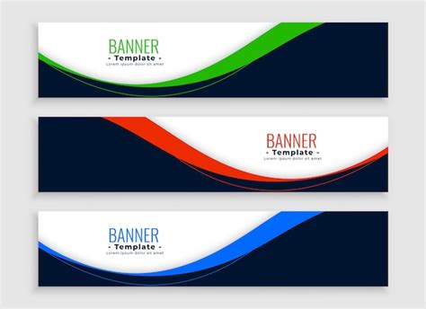 Conjunto De Plantillas De Banners De Negocios Web Para Sitios Web