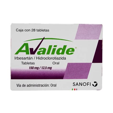 Comprar Avalide irbesartán hidroclorotiazida 150 12 5 mg con 28