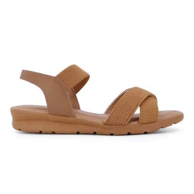 Sandália Usaflex Feminina Casual Couro Plataforma Elástico AC2309