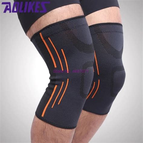 By Dhl Pair Aolikes D Weaving Breathable Elastic Basketball Knee