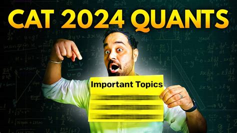 Cat Exam Quants Important Topics Cat Exam Last Mile Preparation