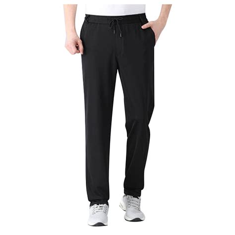 Zhuashum Men Pants High Waisted Sweatpants Baggy Pants Athletic Cozy