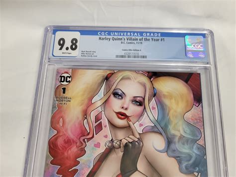 Harley Quinn S Villain Of The Year 1 Cgc 9 8 Nathan Szerdy Variant Ebay