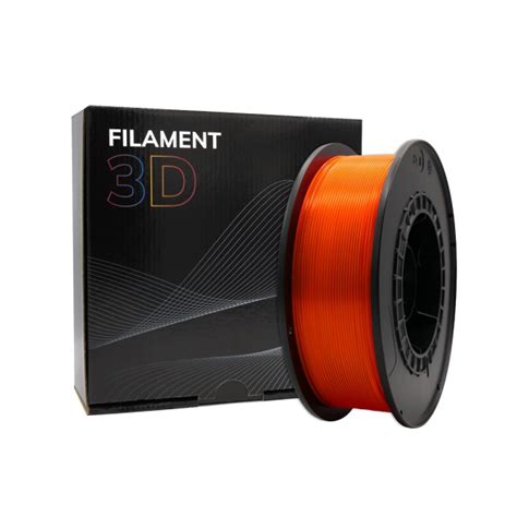 Bobina De Filamento Pla D Kg Mm Naranja Fluorescente