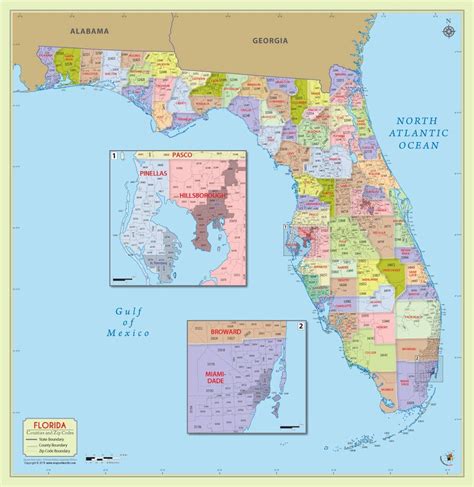 Florida Map Of Zip Codes - Show Me The United States Of America Map