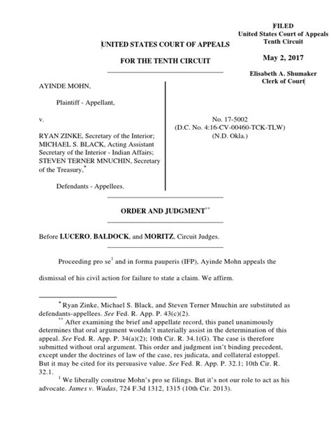 Filed United States Court Of Appeals Tenth Circuit Pdf Freedman