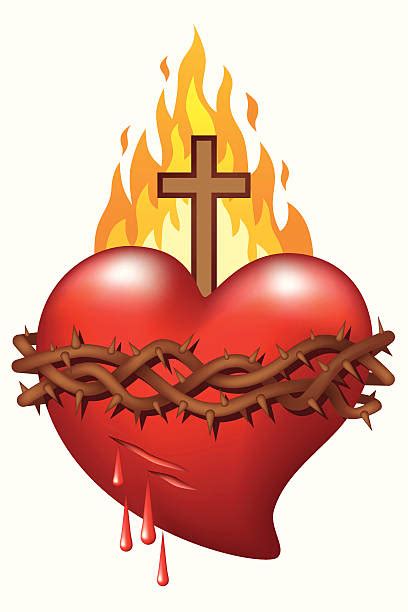 Sacred Heart Illustrations Royalty Free Vector Graphics And Clip Art