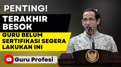 Guru Belum Sertifikasi Segera Perbaiki Data Dapodik Agar Terpanggil PPG