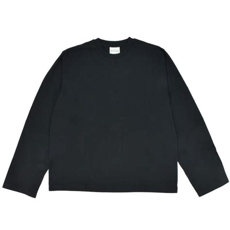 アクネストゥディオズ ロンt メンズ カットソー ロングtシャツ 長袖tシャツ クルーネック ブラック 黒 Acne Studios T