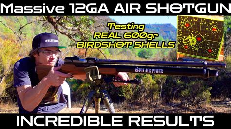 MASSIVE 12 Gauge PCP Air Shotgun AEA ZEUS 72 Tests REAL BIRDSHOT