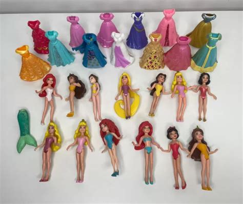 Disney Princess Dolls Magiclip Bundle Magic Clip Dolls Dresses