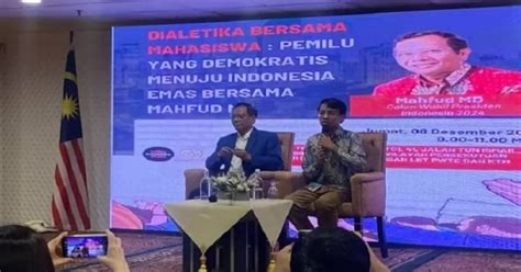 Mahfud Md Perlu Penegakan Hukum Untuk Wujudkan Indonesia Emas