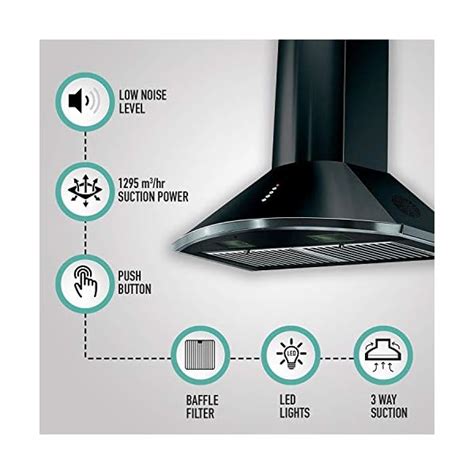 Faber 60 cm 1295 m³ HR Pyramid Kitchen Chimney HOOD TENDER 3D T2S2 MAX