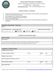 South Dakota Name Change Request Form Fill Out Sign Online And