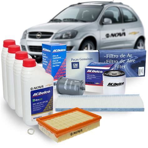 Kit Oleo Sintetico W Filtros Ar Combustivel Ac Acdelco Celta A