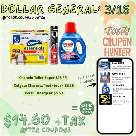 Dollar General Deals & Coupons Saturday 3/16 ONLY - Torok Coupon Hunter