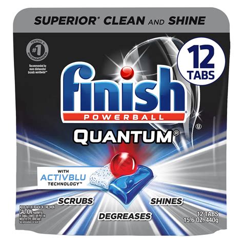 Finish Powerball Quantum Tabs Dishwasher Detergent Tablets