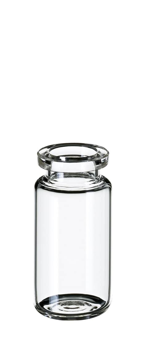 Fisherbrand Headspace Vial Crimp Neck Glass Clear Rounded Bottom