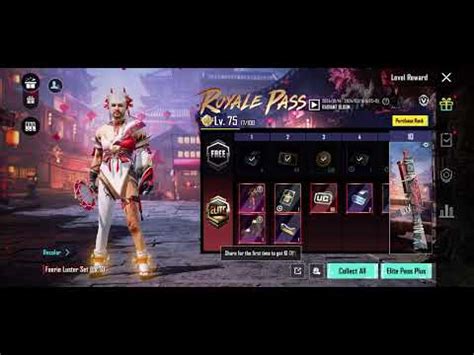 Purchasing Royal Pass And Colleting 1 To 50 Rp Rewards In Pubg