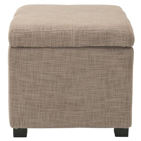 Safavieh Madison Stone Storage Ottoman Hud8228e The Home Depot