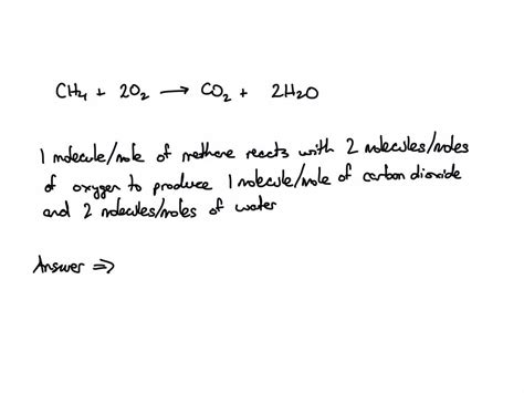 Solved Consider The Following Chemical Reaction Between Methane Ch4 And Oxygen 02 To Form