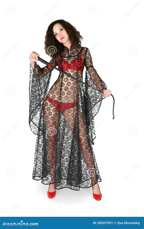 Fetish Women In Lingerie With Whip Stock Image Image Of Leather