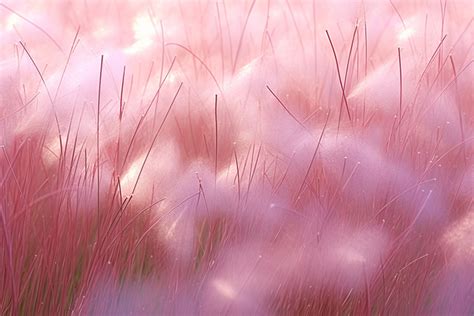 Pink Grass On A Field Background, Autumn, Gyeonggi Do, Flower ...