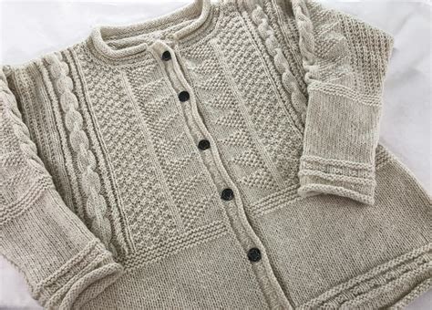 Classic Gansey Cardigan Pattern - Knitting Traditions