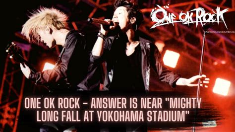 REACTION TO ONE OK ROCK ANSWER IS NEAR Mighty Long Fall At Yokohama