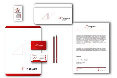 Trisquare logo on Behance