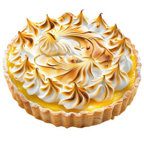 A Lemon Meringue Pie With Meringue On Top 47463504 Png