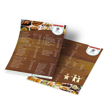 Menu Card Printing Services At Piece In Pune Id