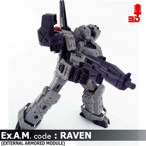 STL File Armored Core Last Raven Mecha 3DPrint Articulated Action