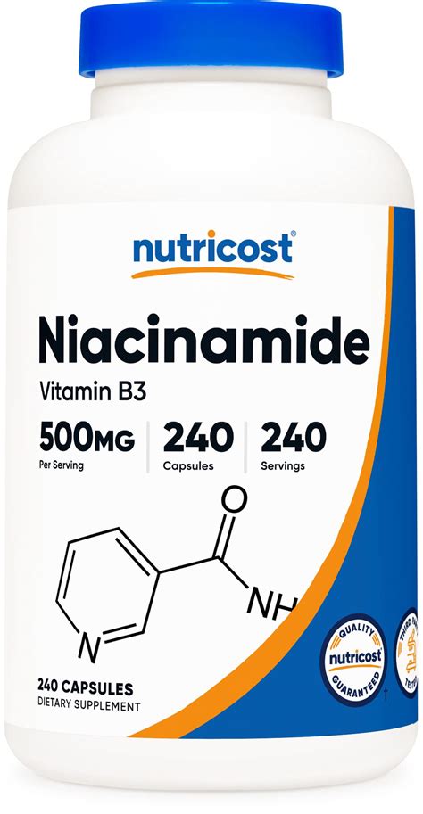 Now Foods Vitamin B3 Niacinamide 500 Mg X 100 Capsules