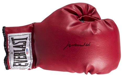 Lot Detail Muhammad Ali Autographed Red Everlast Boxing Glove Psadna