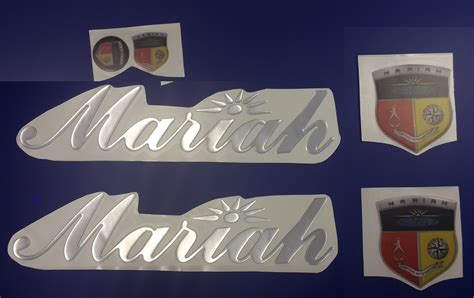 Mariah Boat Emblems 16 Chrome FREE FAST Delivery DHL Etsy