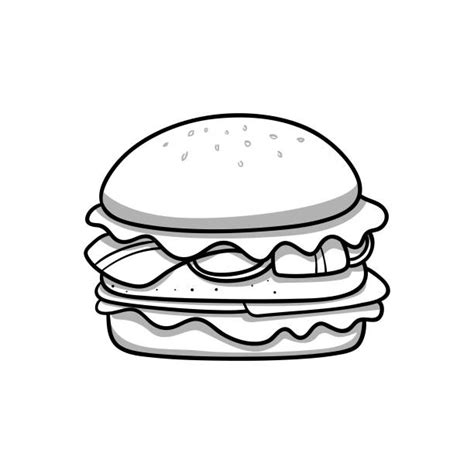 Barbecue Sandwich White Background Illustrations, Royalty-Free Vector Graphics & Clip Art - iStock