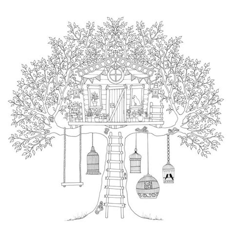 Tree House Coloring Pages Get Coloring Pages