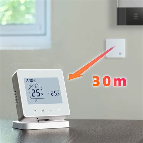 Rf Wifi Wireless Thermostat For Gas Boiler Water Floor Heating Tuya Smart Programmable