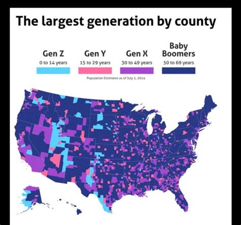 A generational map from 2014. : r/GenX