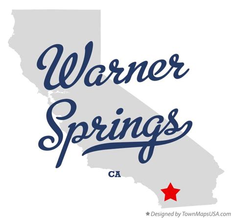 Map of Warner Springs, CA, California