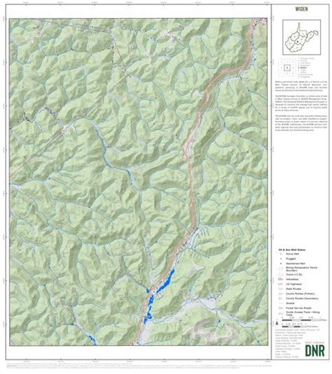 Clay County, WV Quad Maps - Bundle Map by WV Division of Natural ...