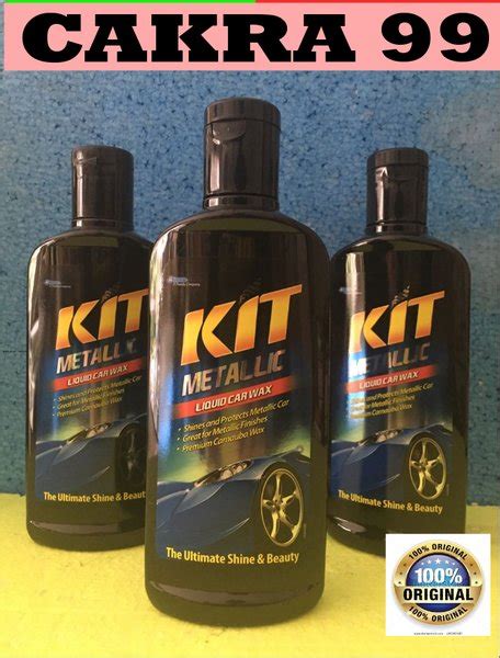 Jual Kit Metalic Liquid Wax Cairan Pembersih Body Mobil Praktis Kemasan